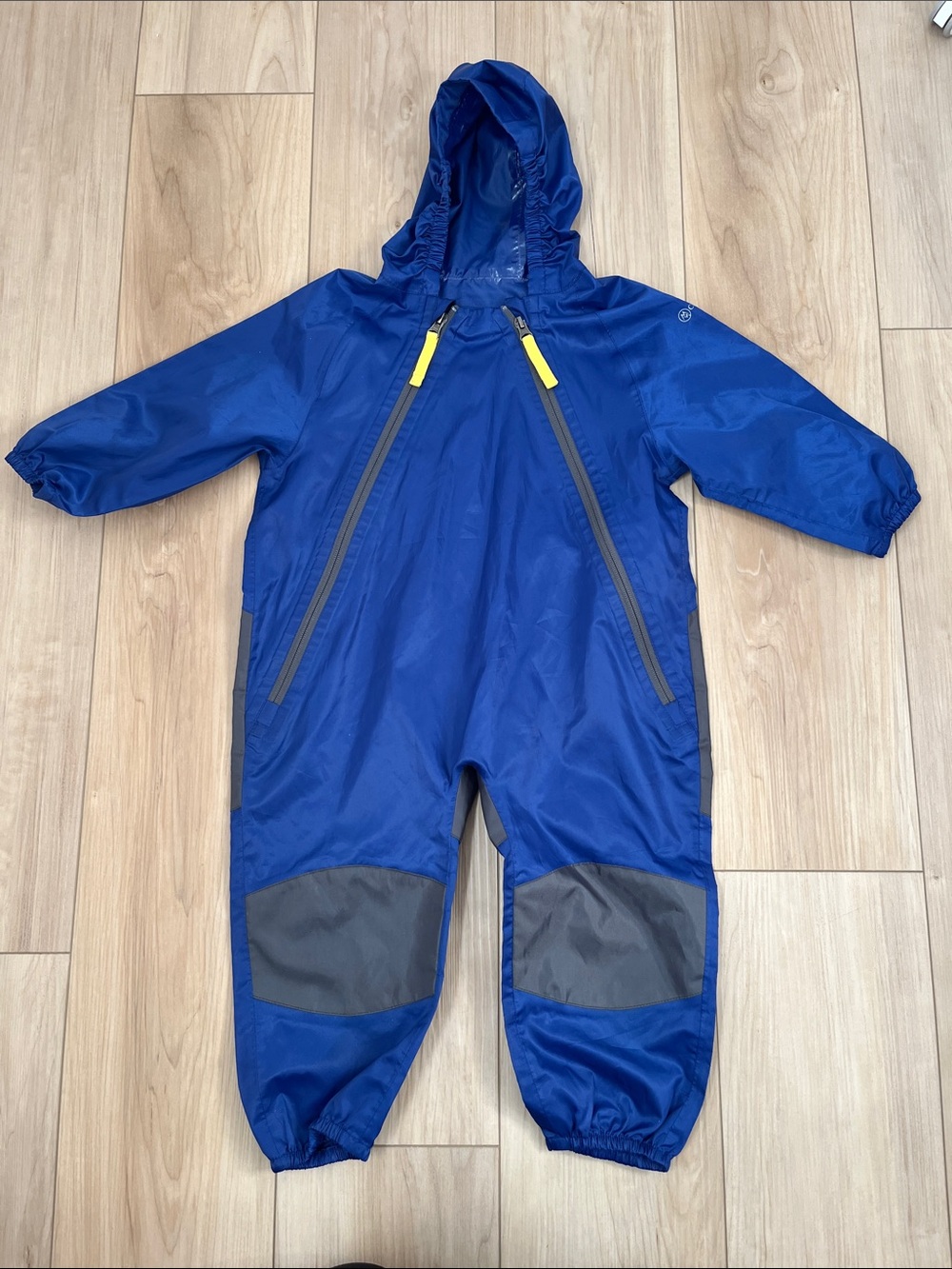 Cloudveil Rain One-Piece with Yellow Zip Pulls